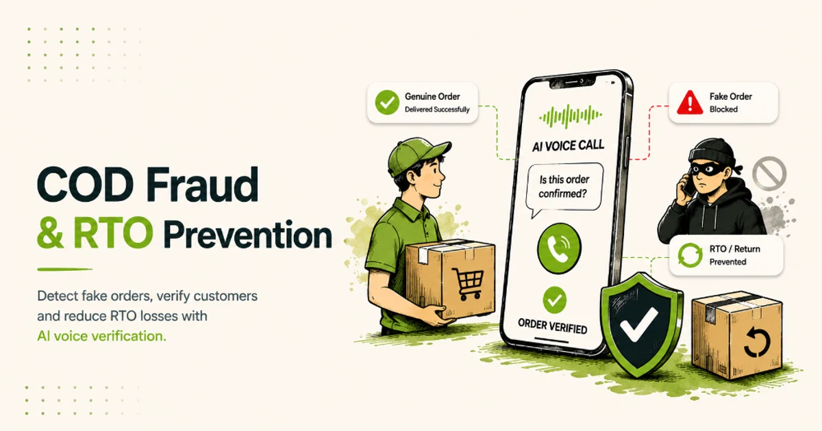 COD Fraud & RTO Prevention: Cut D2C Returns by 35% with Voice AI